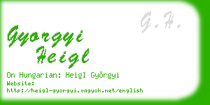 gyorgyi heigl business card